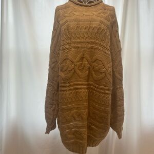 Cozy Cable Knit Sweater Dress